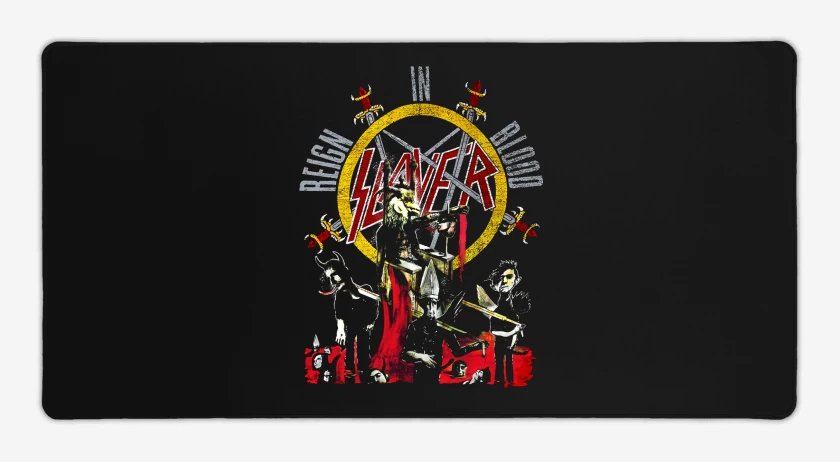 Mouse pad Gamer Negro de Slayer Reign In