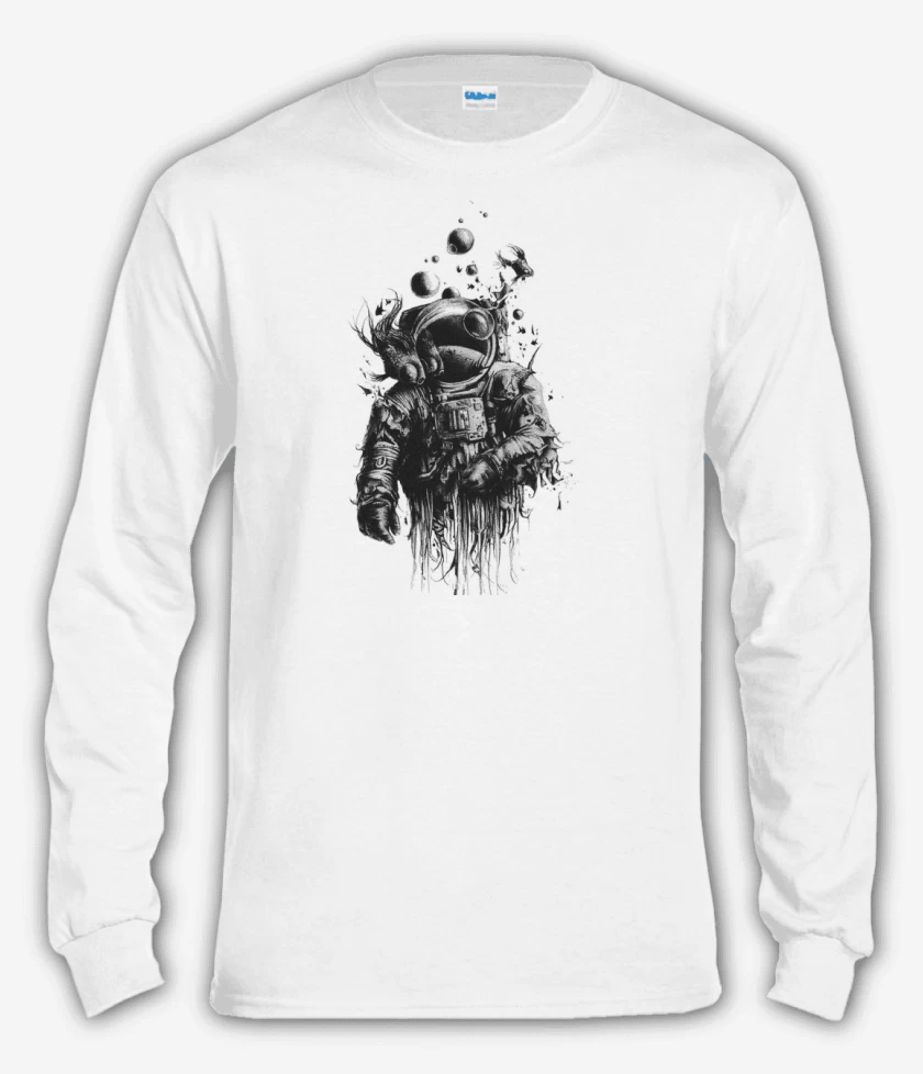 Polera manga larga Blanco de Astronauta 8