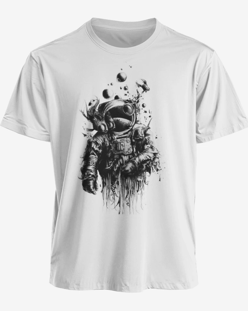 Polera premium Blanco de Astronauta 8