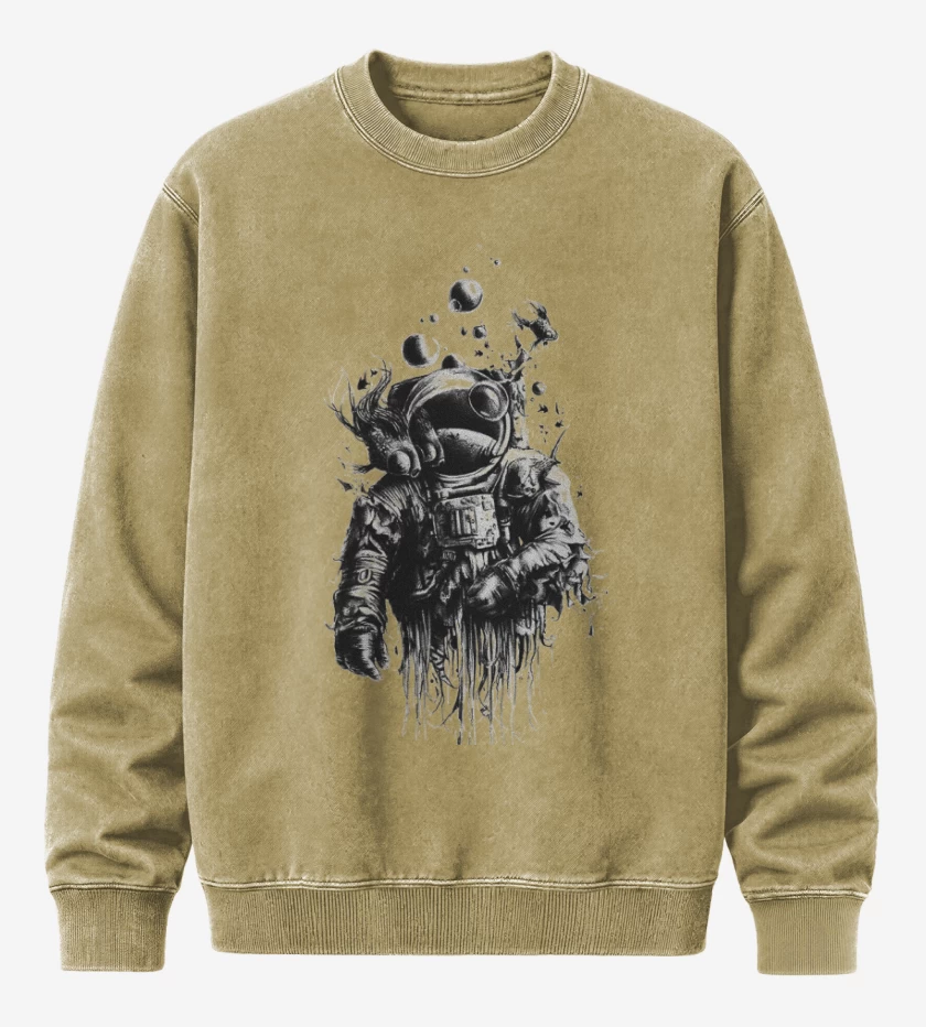 Poleron Polo Acid Wash Beige de Astronauta 8