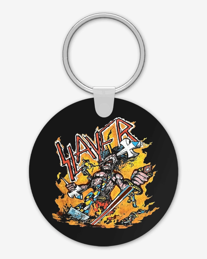Llavero Negro de Slayer Vintage 