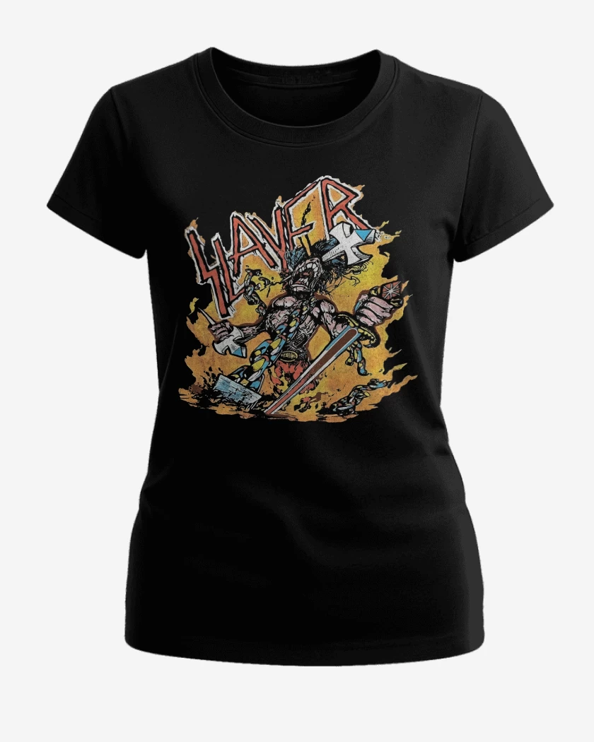 Polera de Mujer Negro de Slayer Vintage 