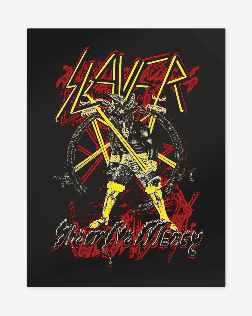 Print metalico Negro de Slayer Show 