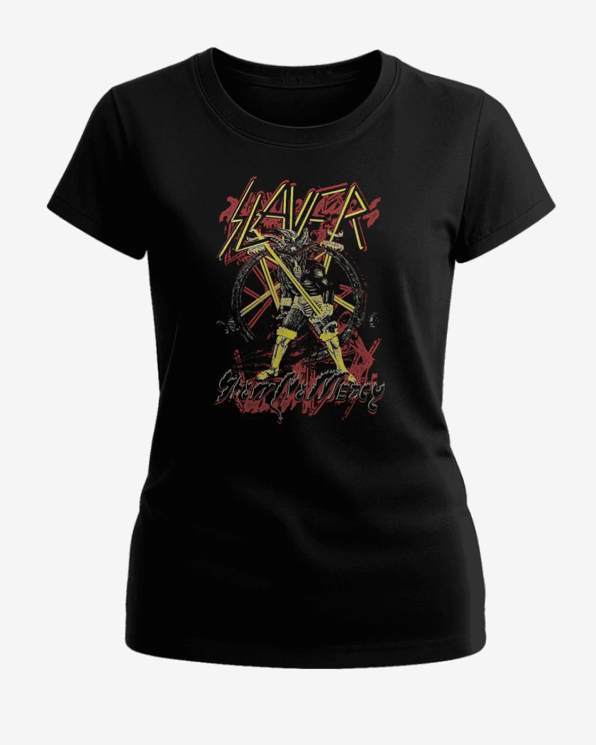 Polera de Mujer Negro de Slayer Show 