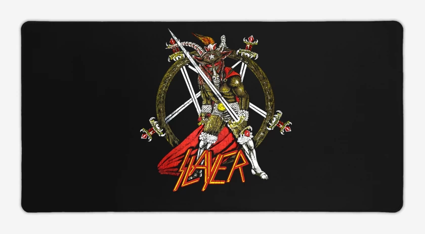 Mouse pad Gamer Negro de Slayer Show No Mercy