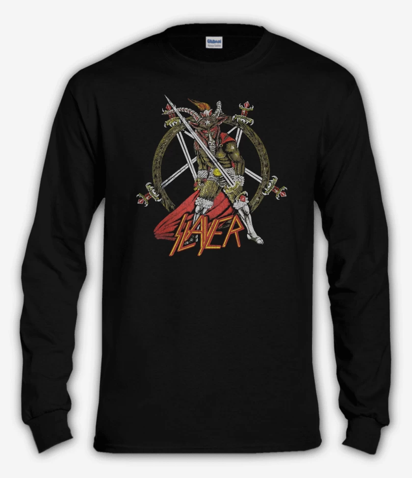 Polera manga larga Negro de Slayer Show No Mercy