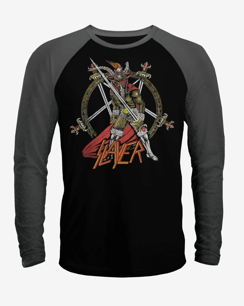 Polera Raglan Slayer Show No Mercy