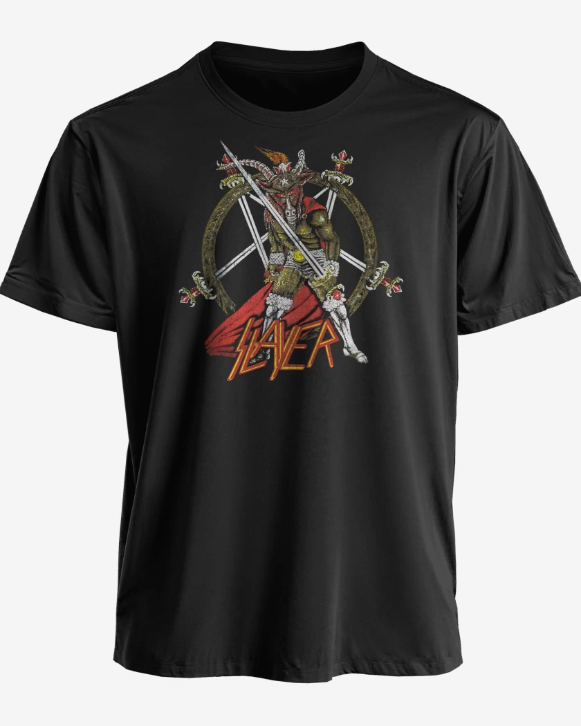 Polera premium Negro de Slayer Show No Mercy