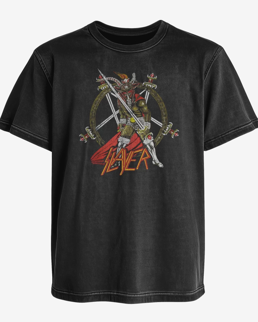 Polera desgastada Slayer Show No Mercy