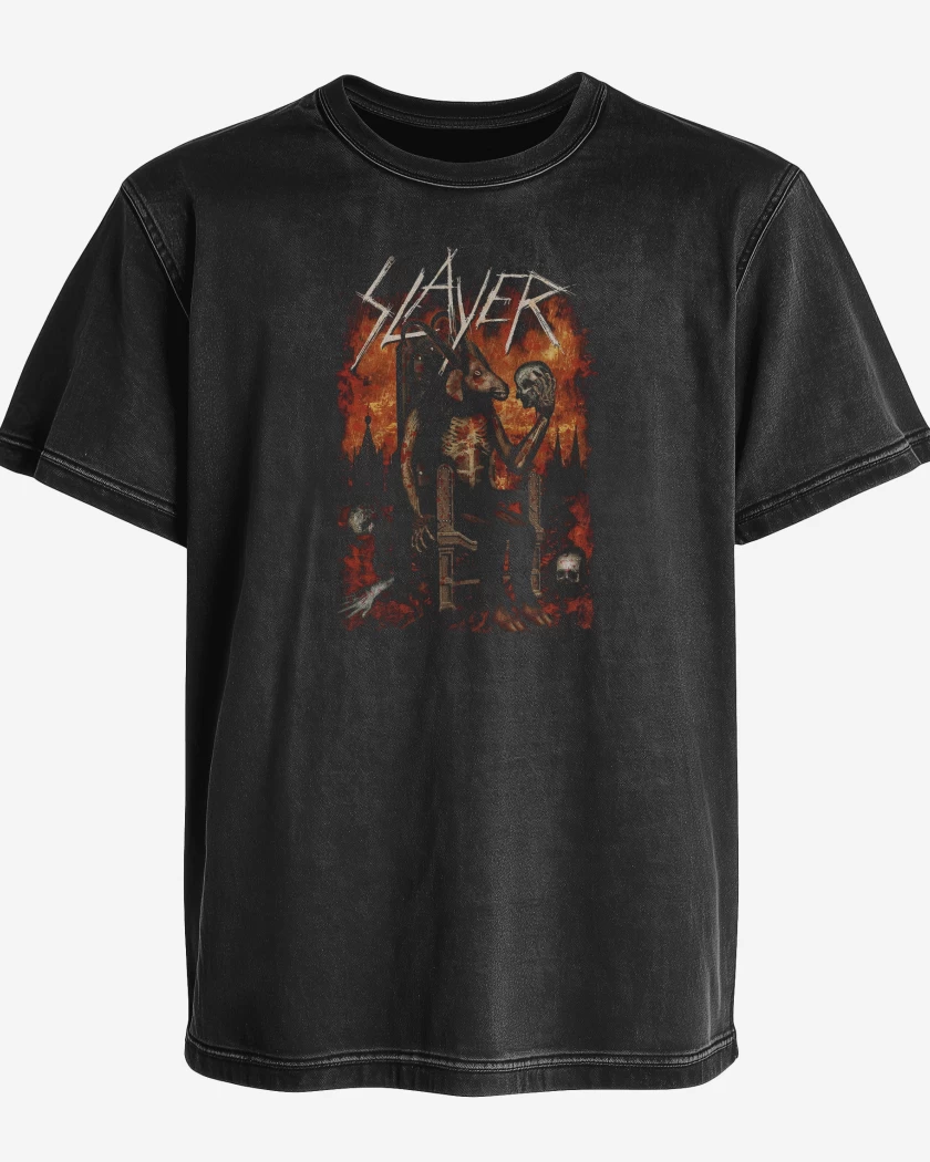 Polera desgastada Slayer Reign in Blood II