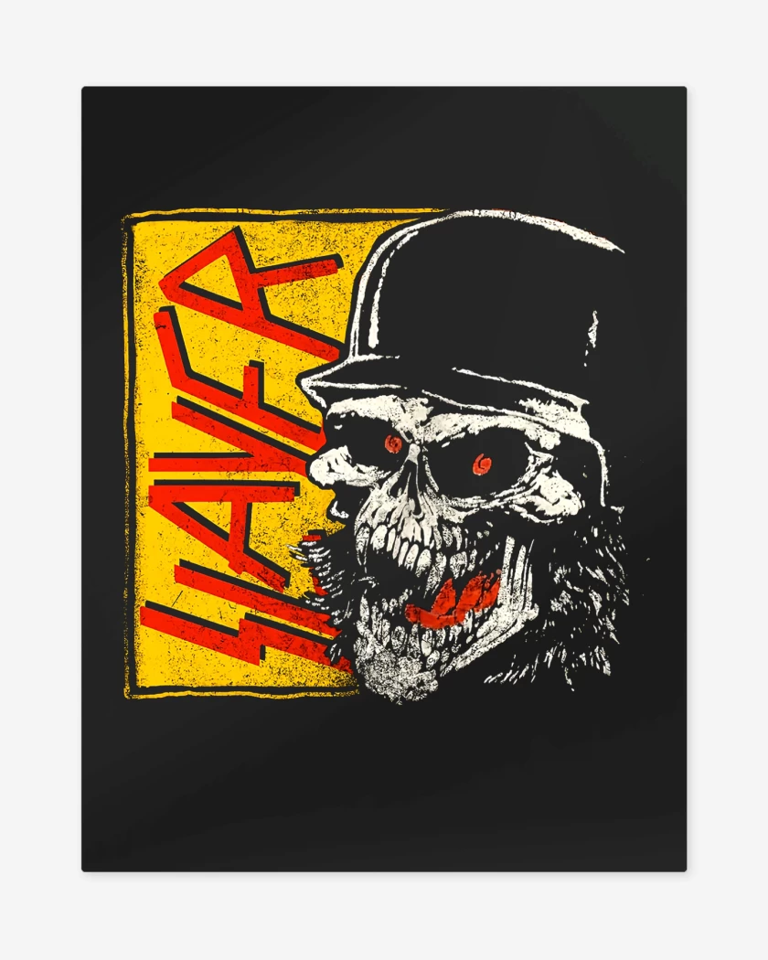Print metalico Negro de Slayers 80s