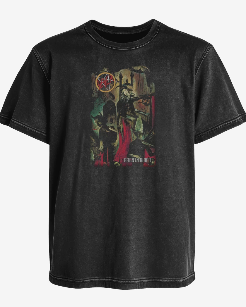 Polera desgastada Slayer Reign In Blood