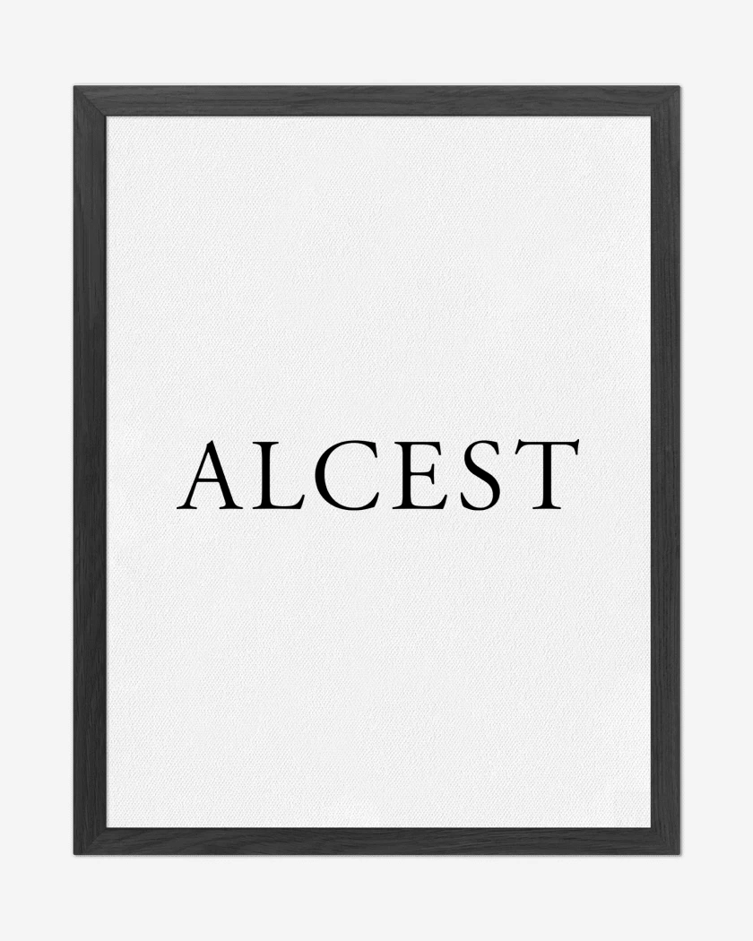 Cuadro decorativo Blanco de Alcest Logo I N