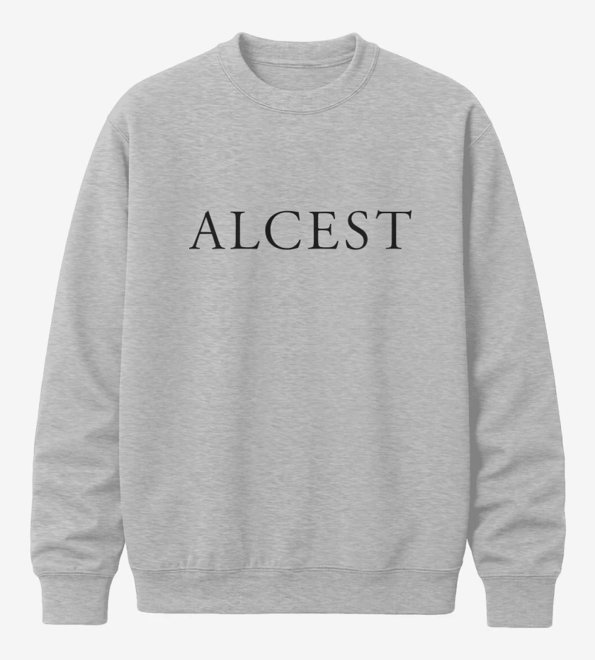 Poleron polo Gris Melange de Alcest Logo I N