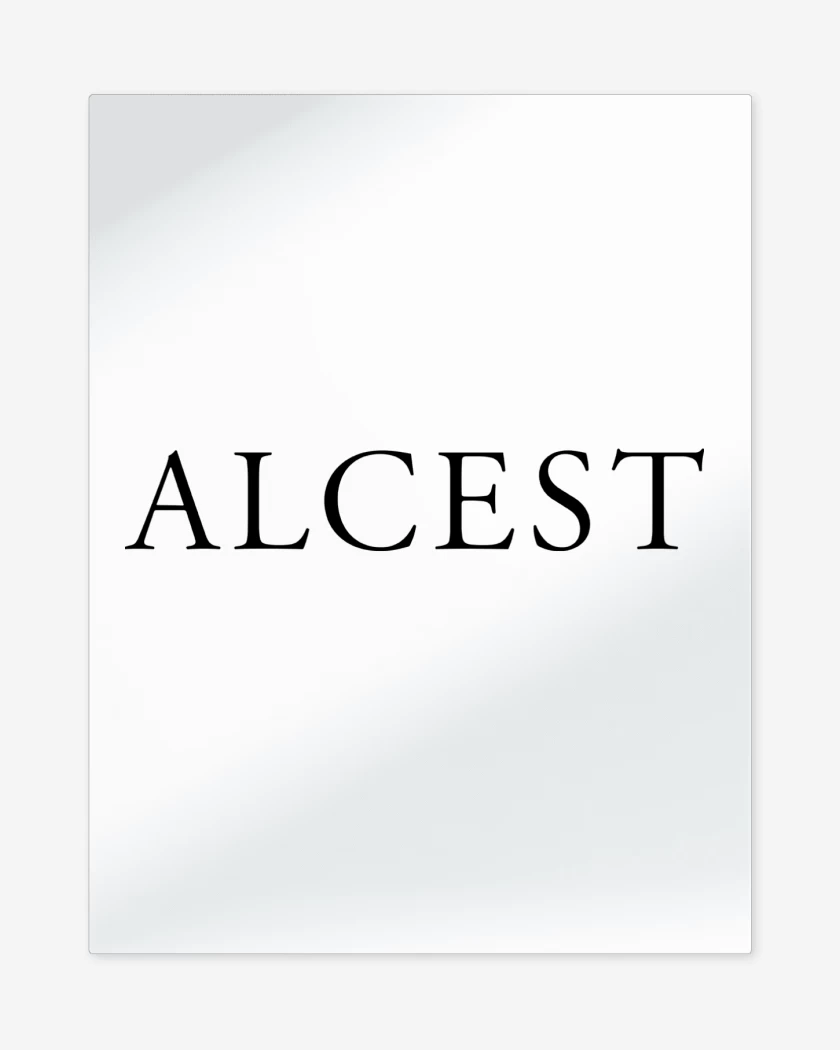 Print metalico Blanco de Alcest Logo I N