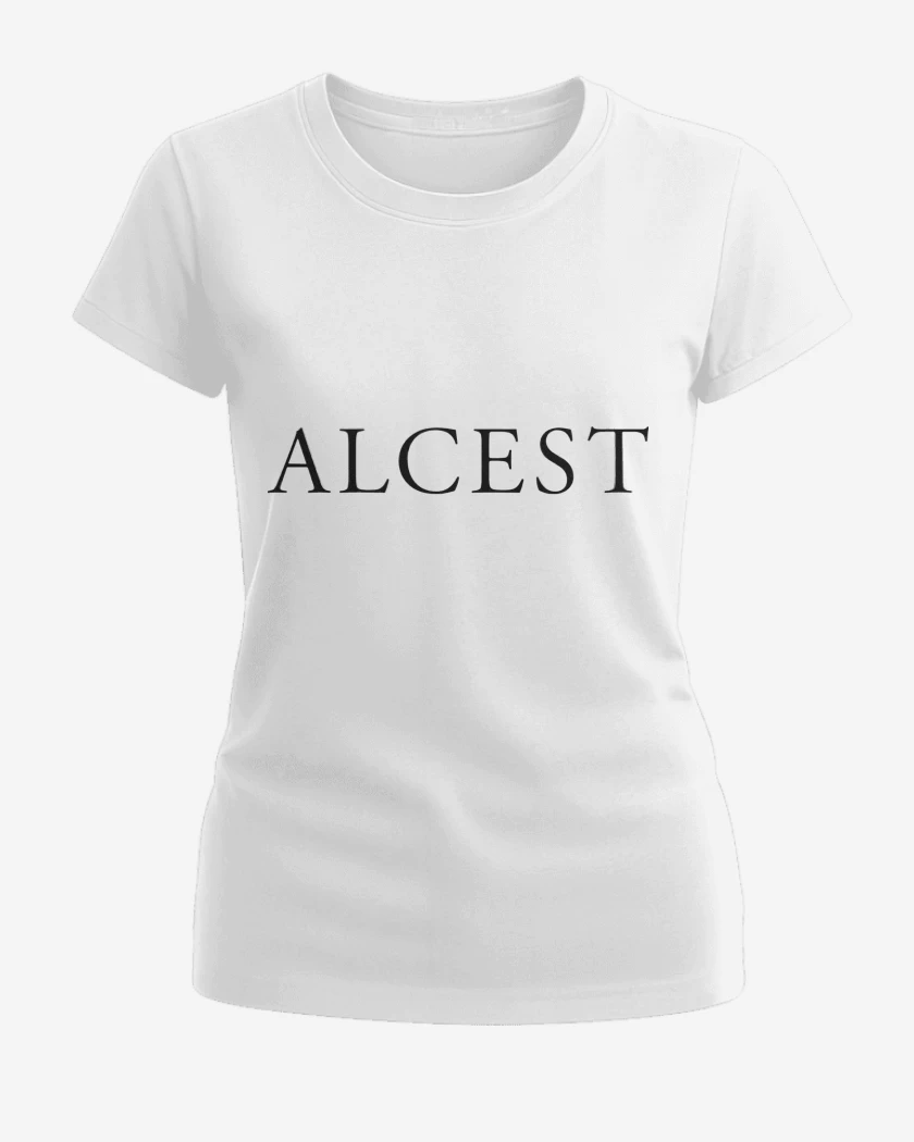 Polera de Mujer Blanco de Alcest Logo I N