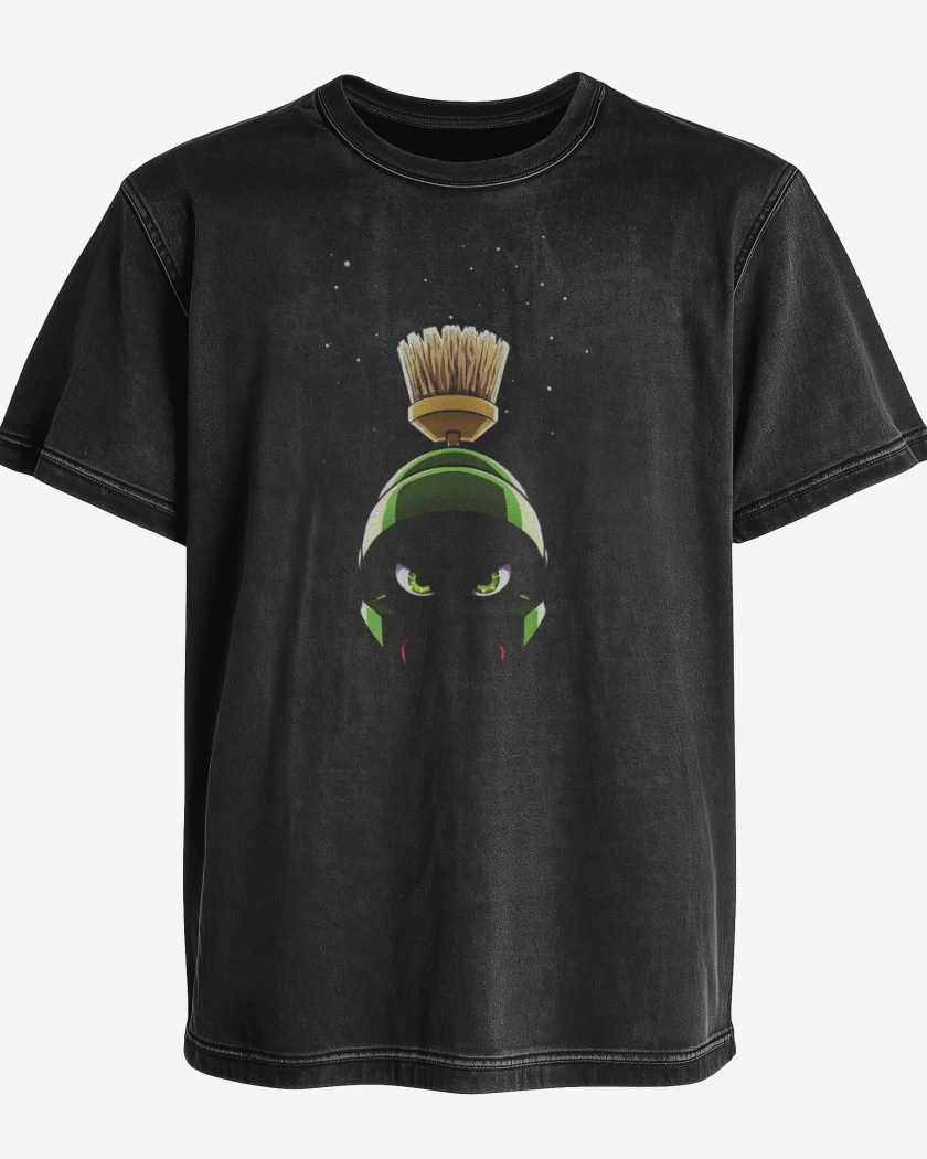 Polera desgastada Negro de Marvin