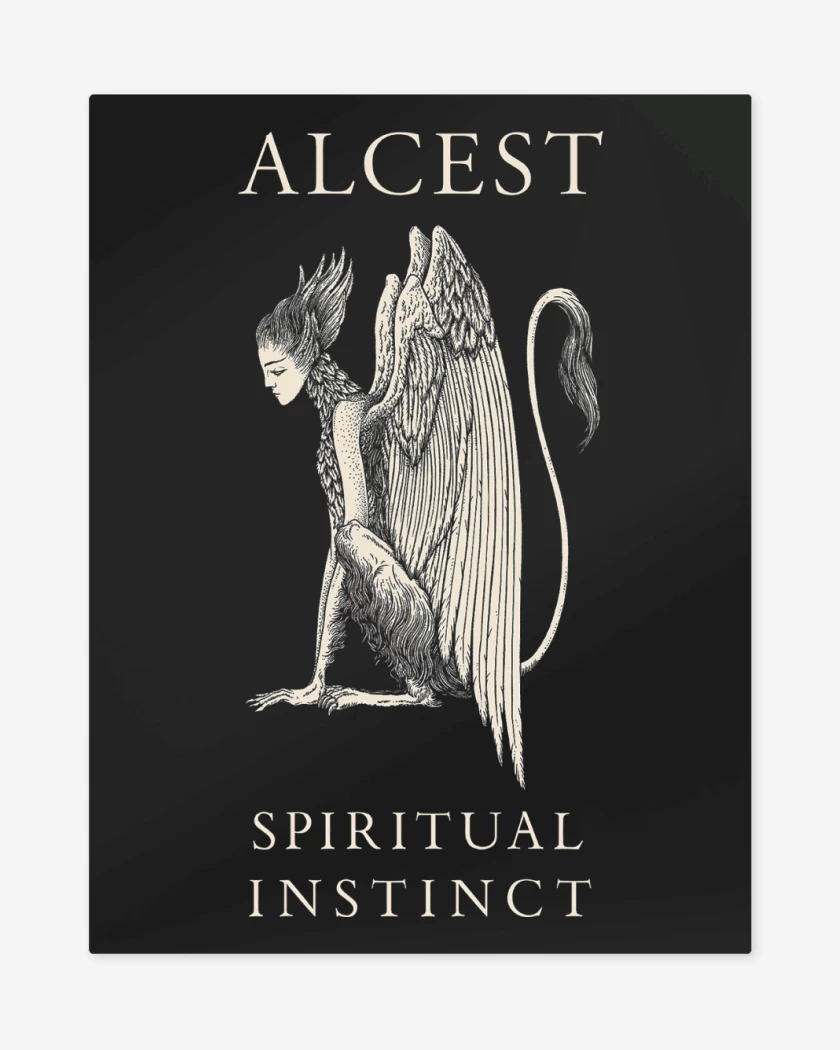 Print metalico Negro de Alcest Spiritual Instinct