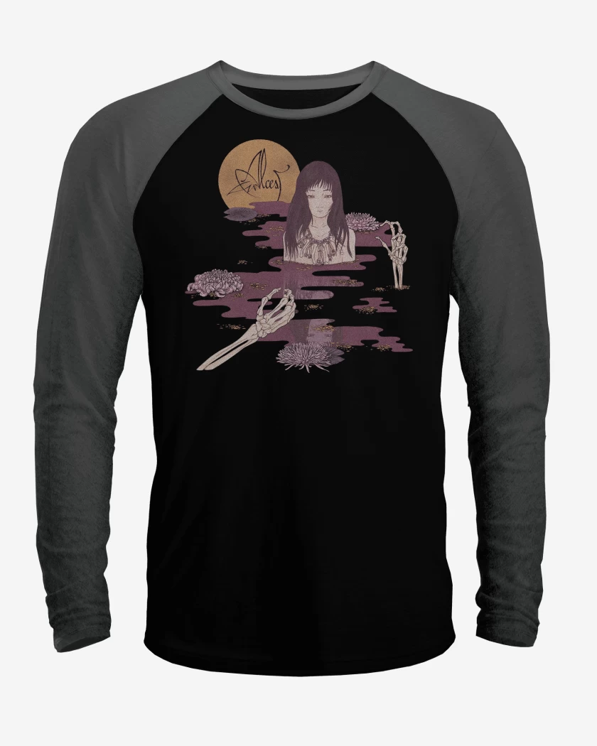 Polera Raglan Negro / Negro Heather de Alcest Kodama