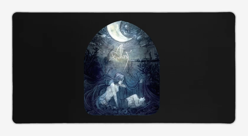 Mouse pad Gamer Negro de Alcest Ecailles de lune 