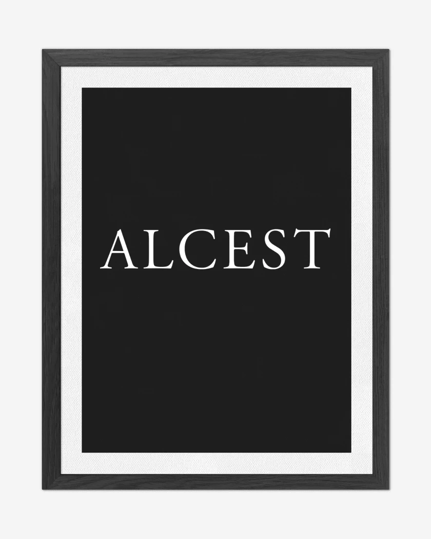 Cuadro decorativo Negro de Alcest Logo