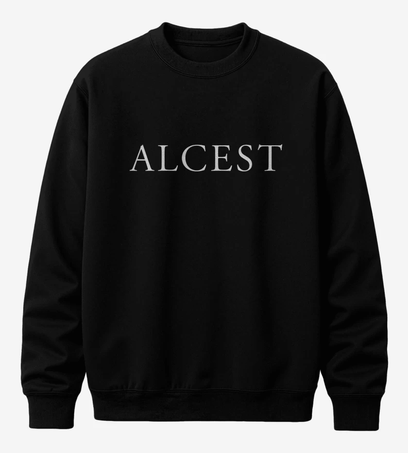 Poleron polo Negro de Alcest Logo