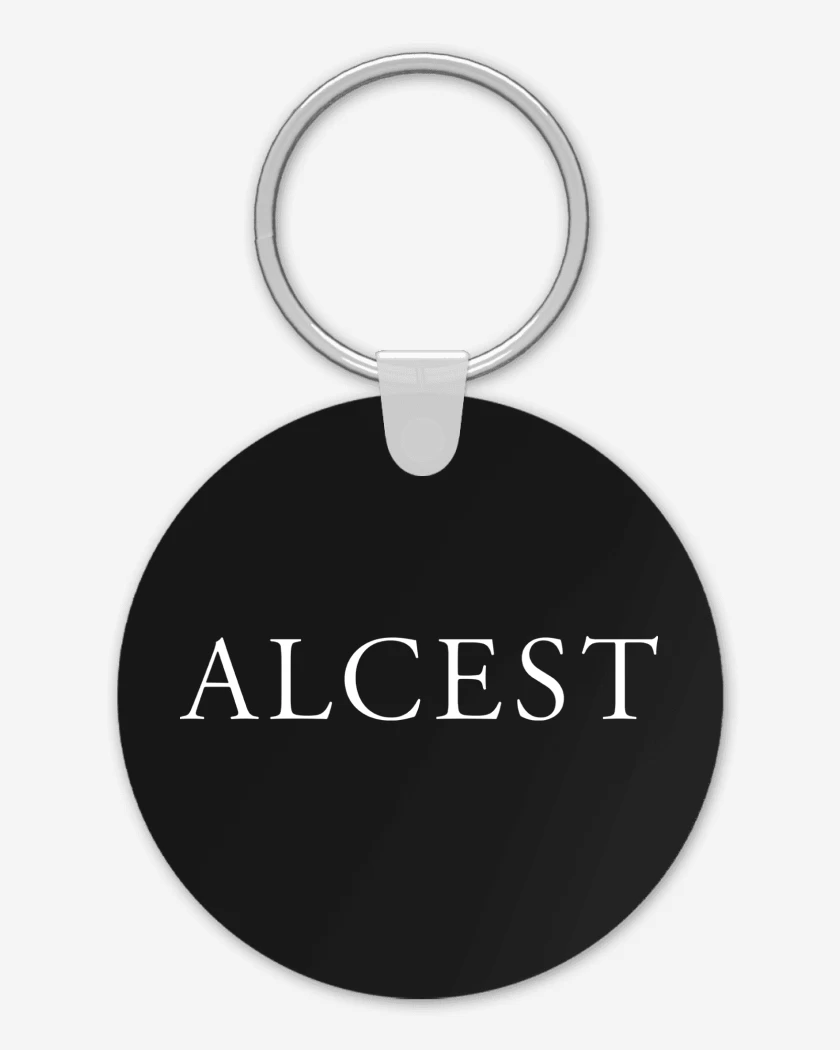 Llavero Negro de Alcest Logo