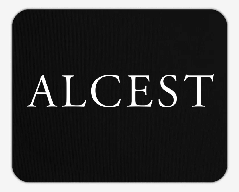 Mousepad Negro de Alcest Logo