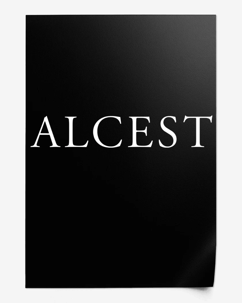 Print Negro de Alcest Logo