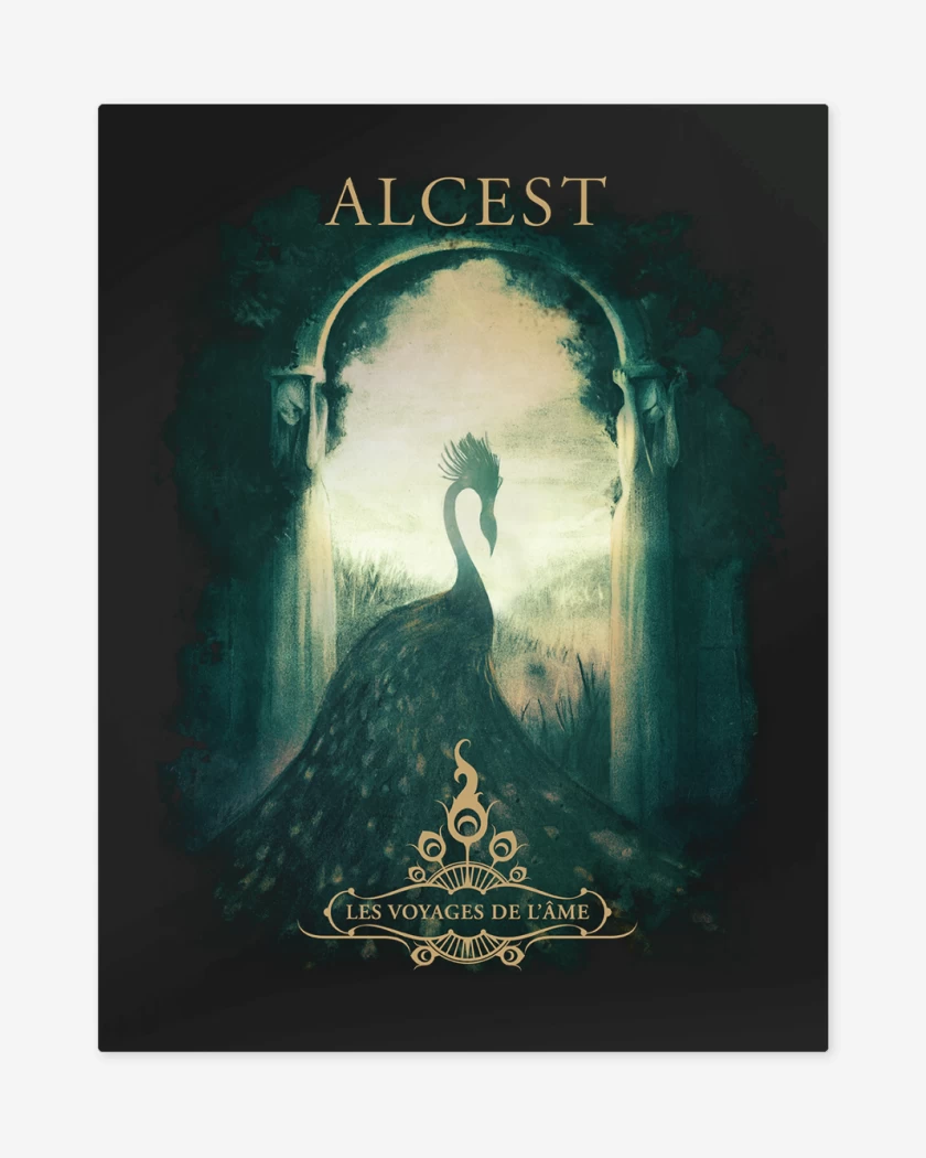 Print metalico Negro de Alcest Les Voyage De L Ame