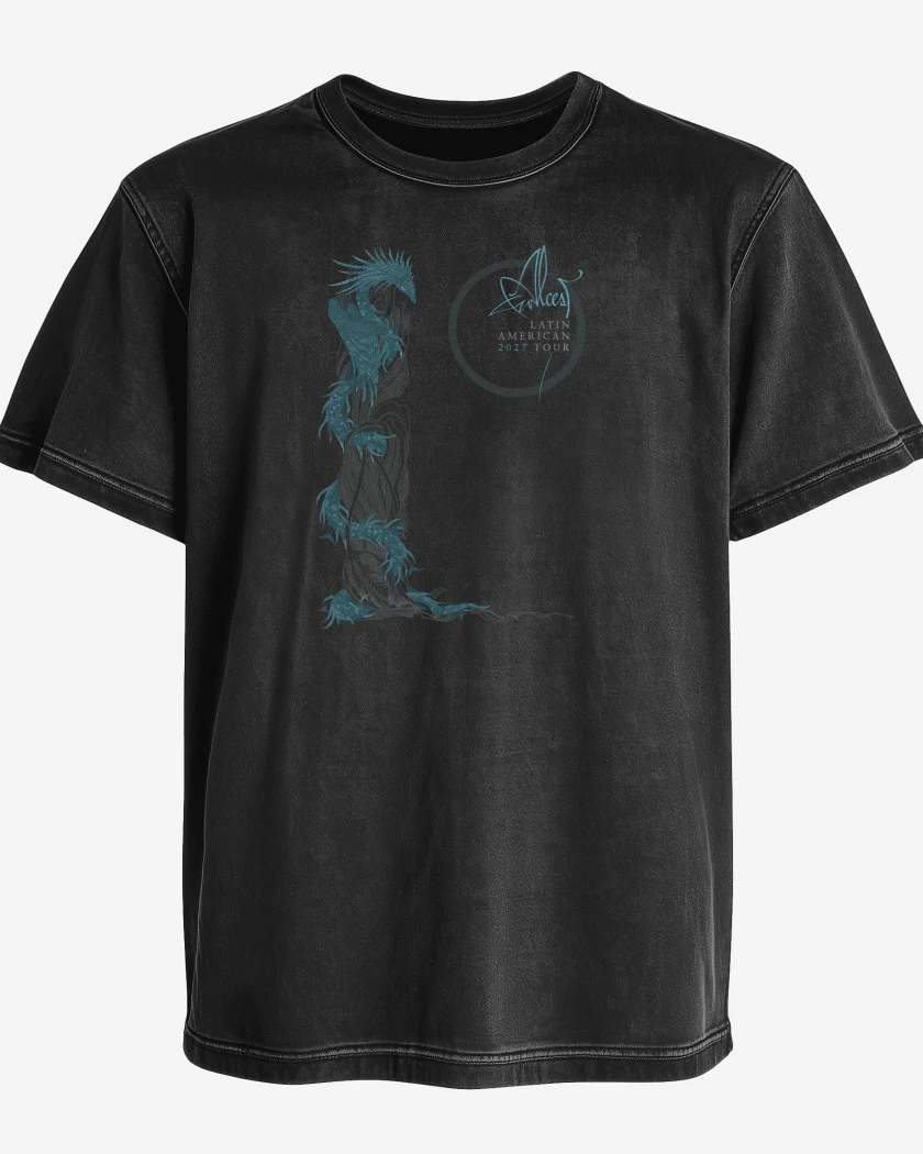 Polera desgastada Alcest Tour 