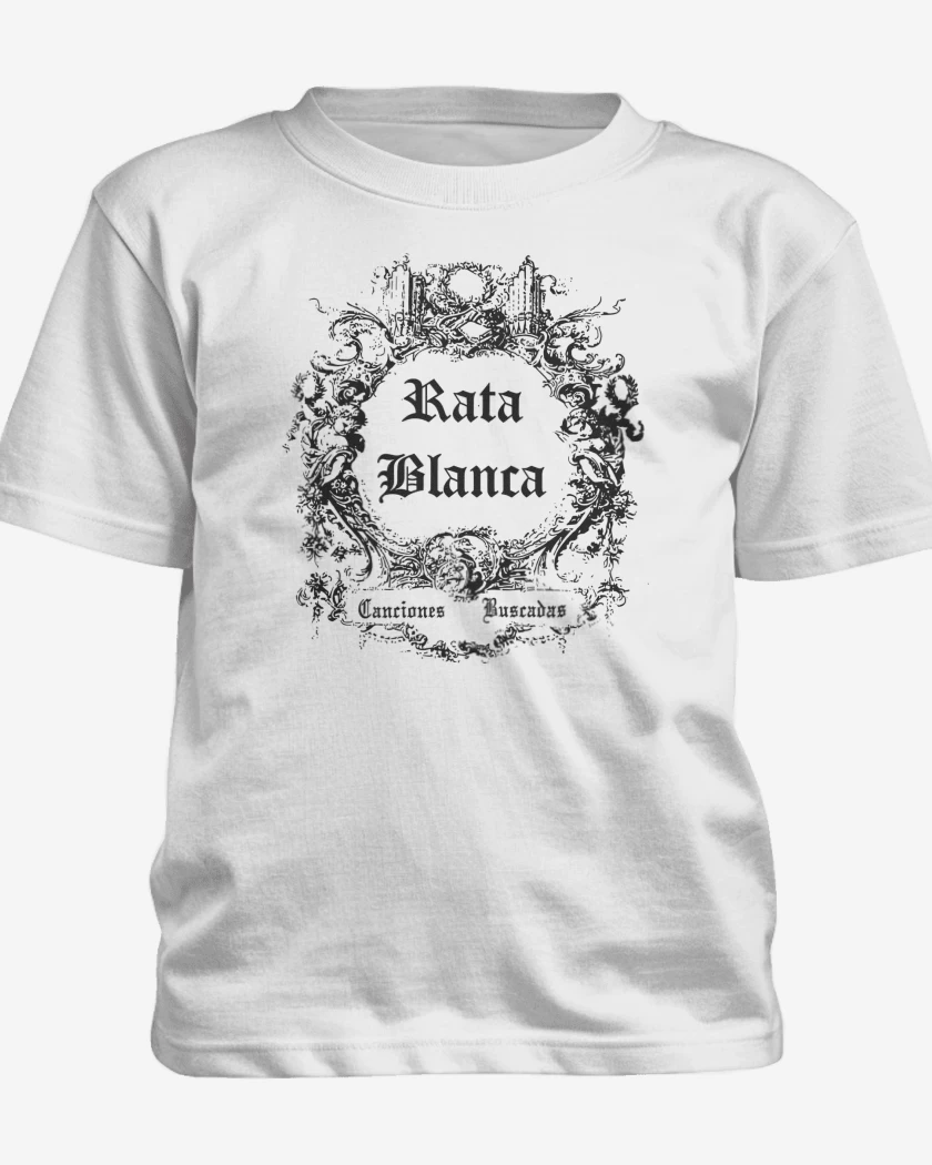 Polera de niño Rata Blanca Canciones Buscadas N