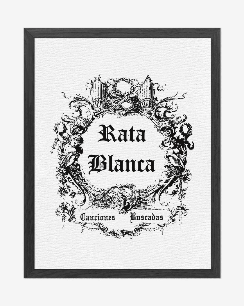 Cuadro decorativo Blanco de Rata Blanca Canciones Buscadas N
