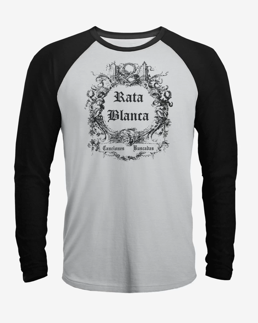 Polera Raglan Rata Blanca Canciones Buscadas N