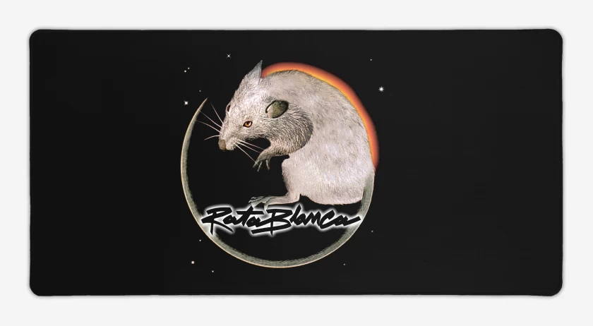 Mouse pad Gamer Rata Blanca
