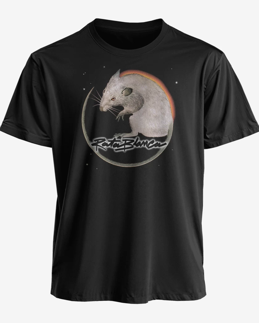 Polera premium Negro de Rata Blanca
