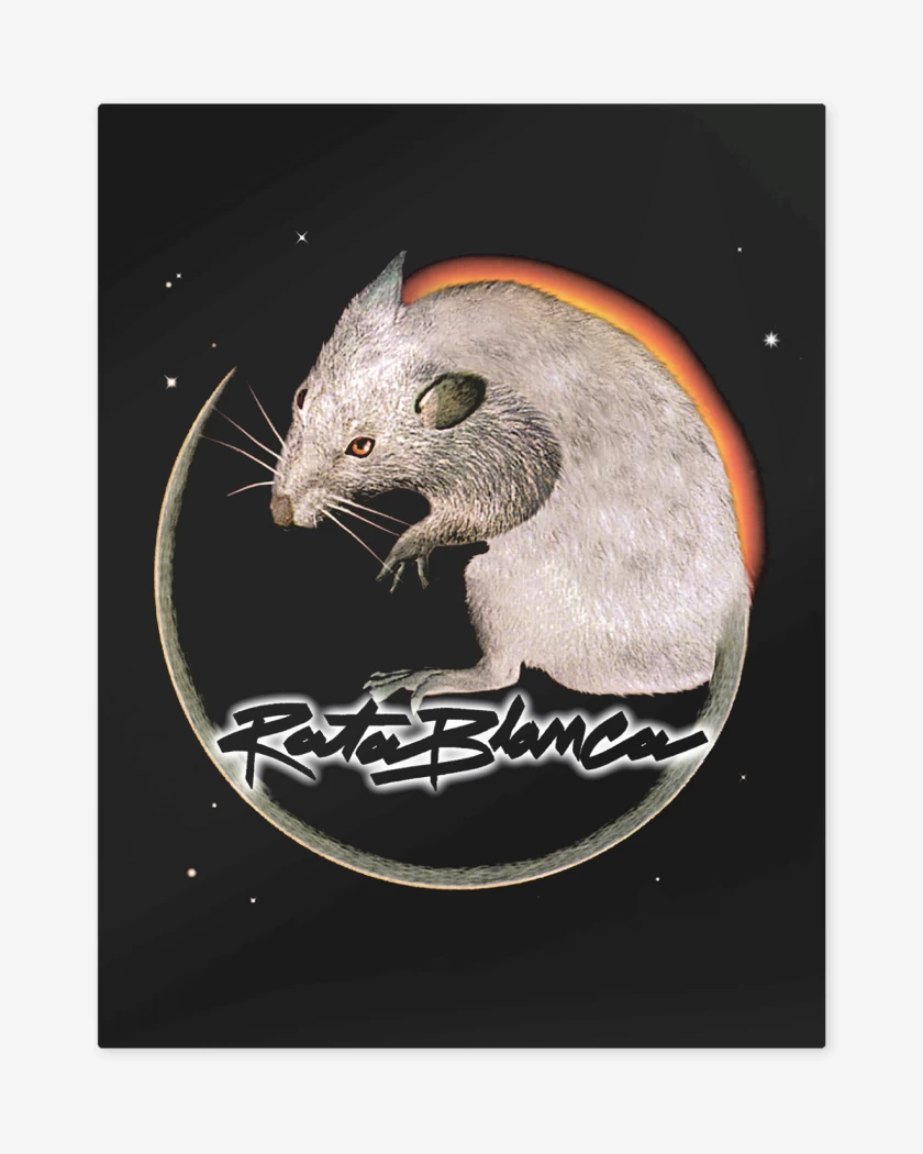 Print metalico Rata Blanca