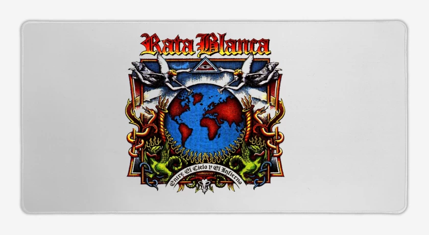 Mouse pad Gamer Rata Blanca Entre el Cielo y el Infierno