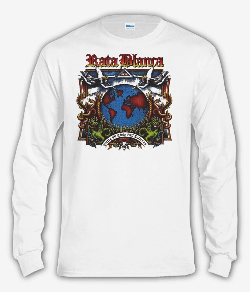 Polera manga larga Rata Blanca Entre el Cielo y el Infierno