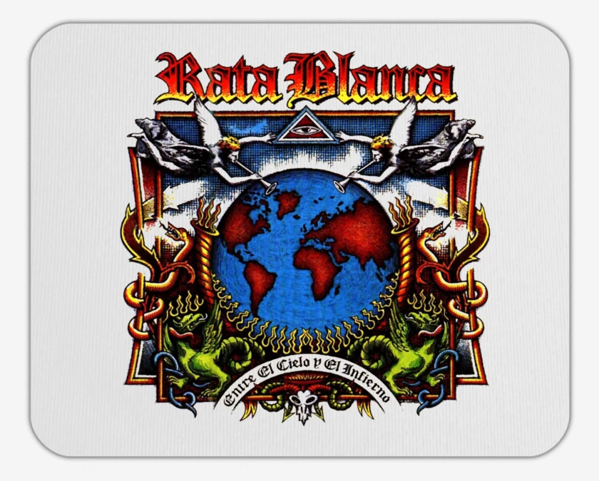 Mousepad Rata Blanca Entre el Cielo y el Infierno