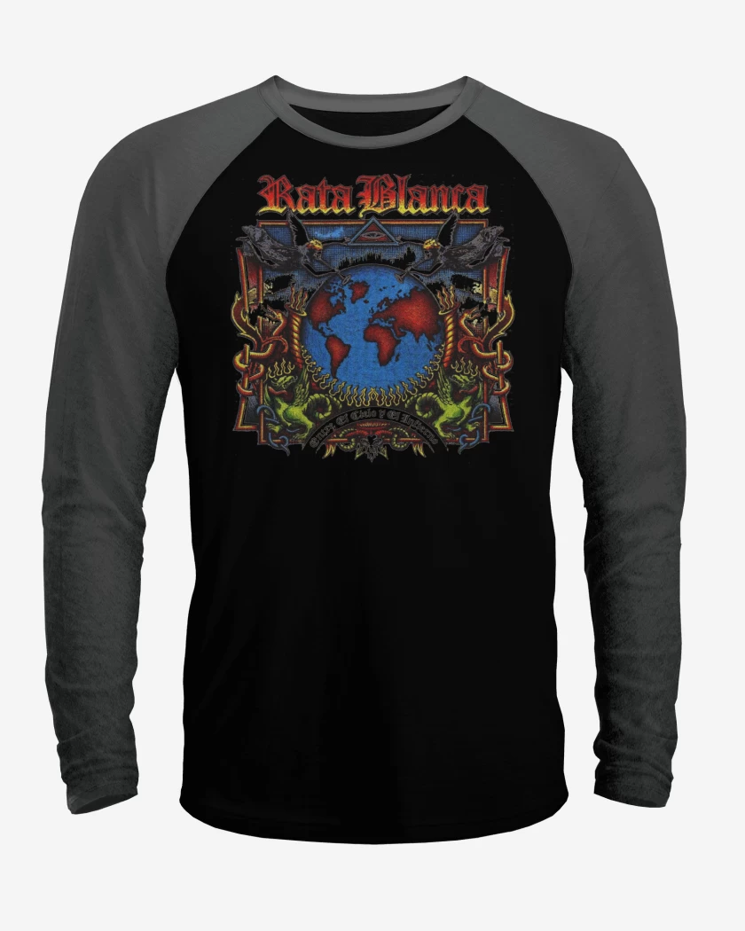 Polera Raglan Rata Blanca Entre el Cielo y el Infierno