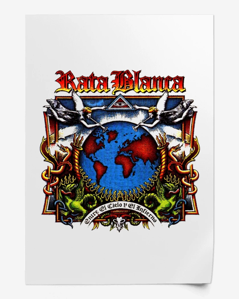 Print Rata Blanca Entre el Cielo y el Infierno