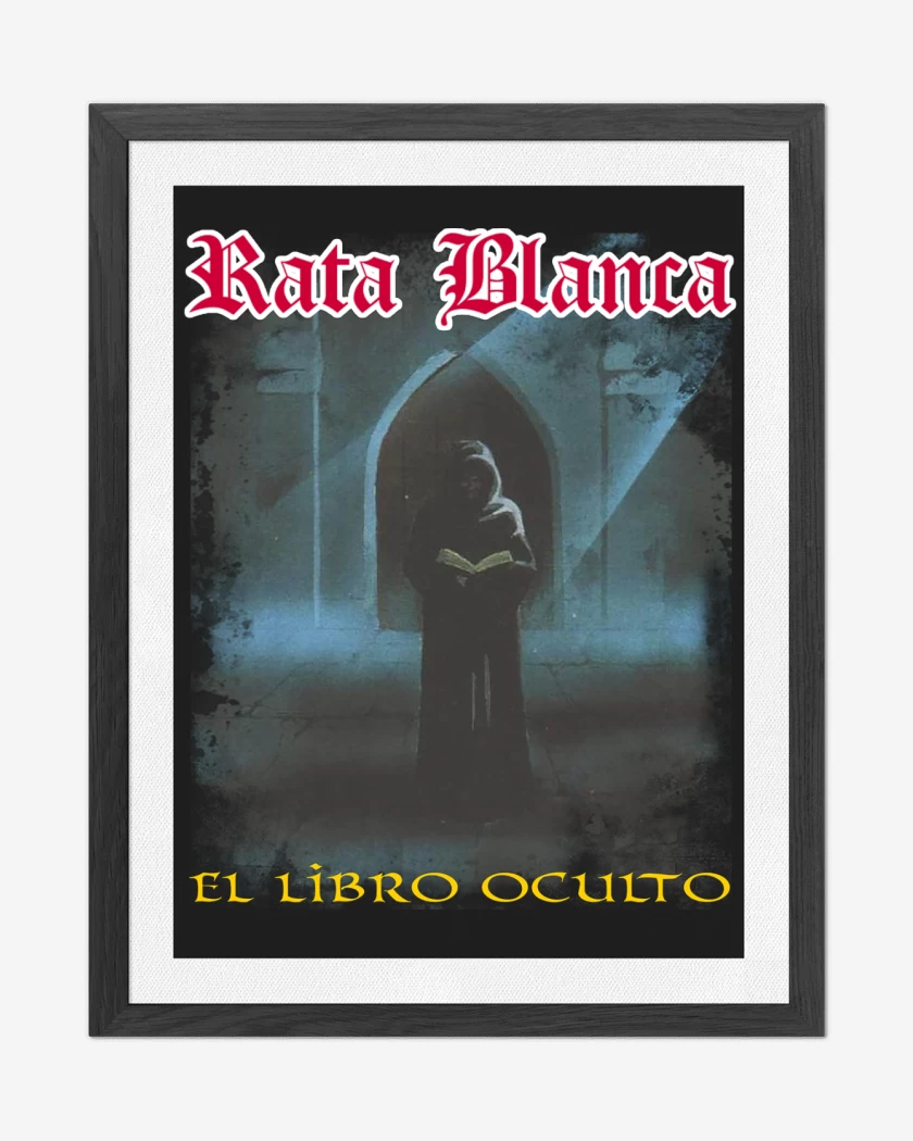 Cuadro decorativo Negro de Rata Blanca El Libro Oculto