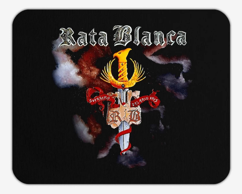 Mousepad Rata Blanca Guerrero del Arcoiris