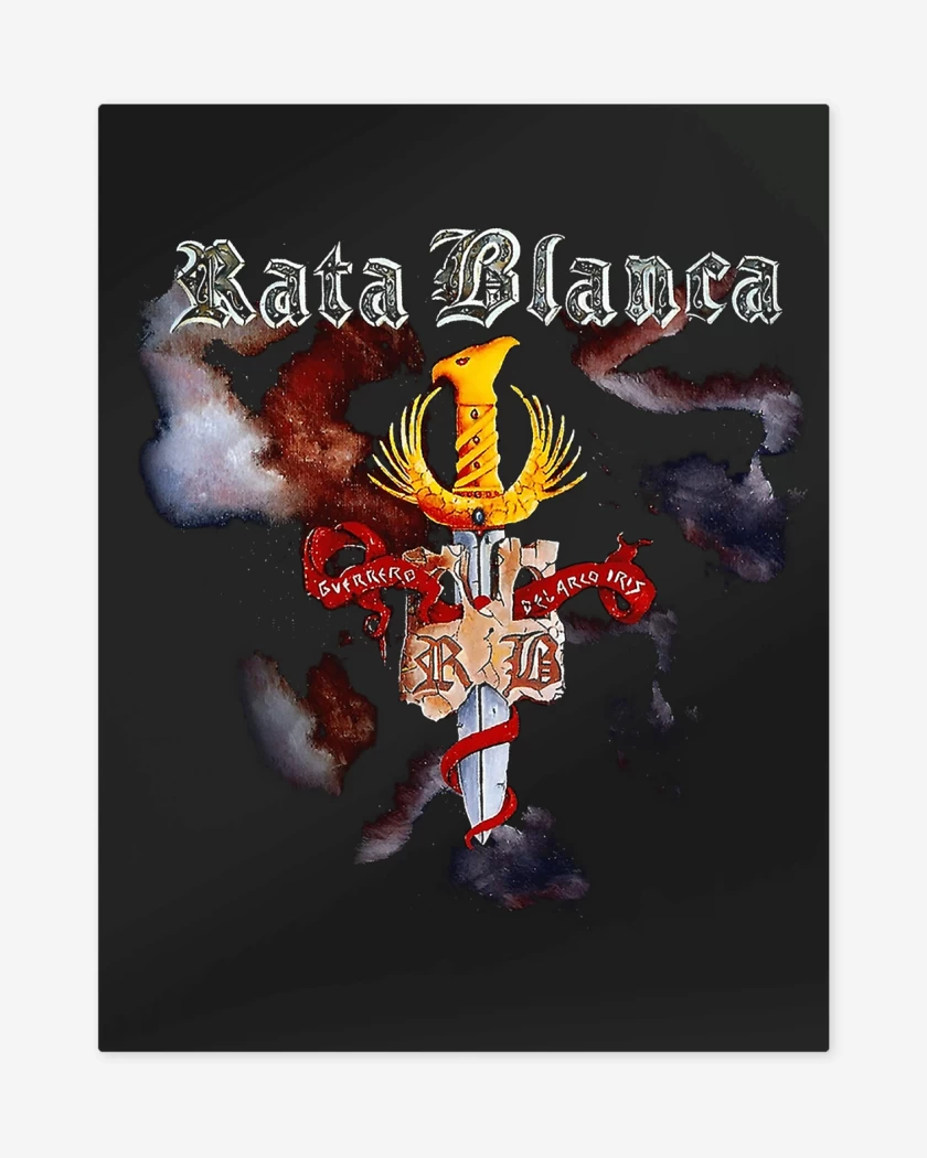 Print metalico Rata Blanca Guerrero del Arcoiris