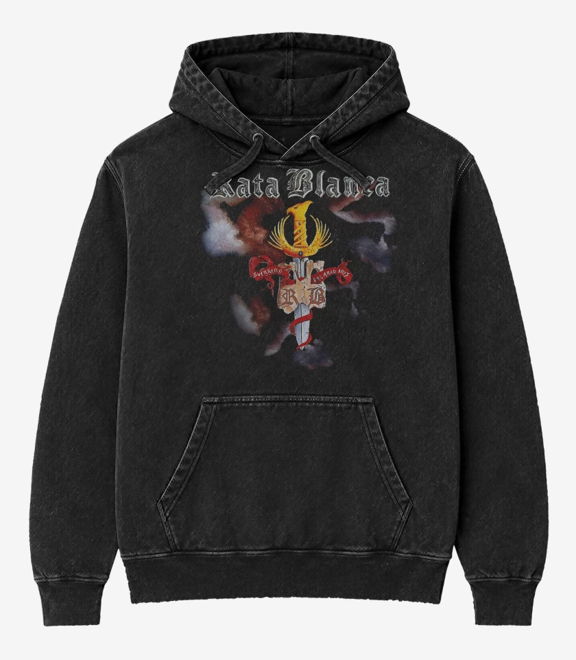 Poleron Canguro Acid Wash Rata Blanca Guerrero del Arcoiris