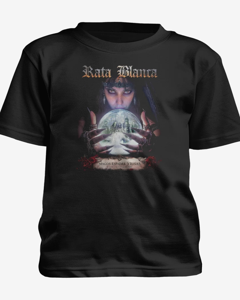 Polera de niño Rata Blanca Mago y Espadas