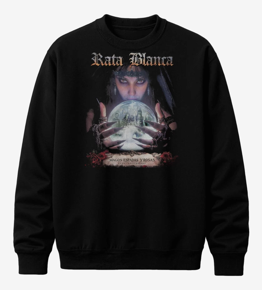 Poleron polo Rata Blanca Mago y Espadas