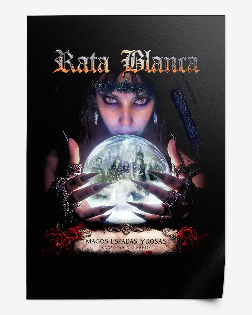 Print Rata Blanca Mago y Espadas
