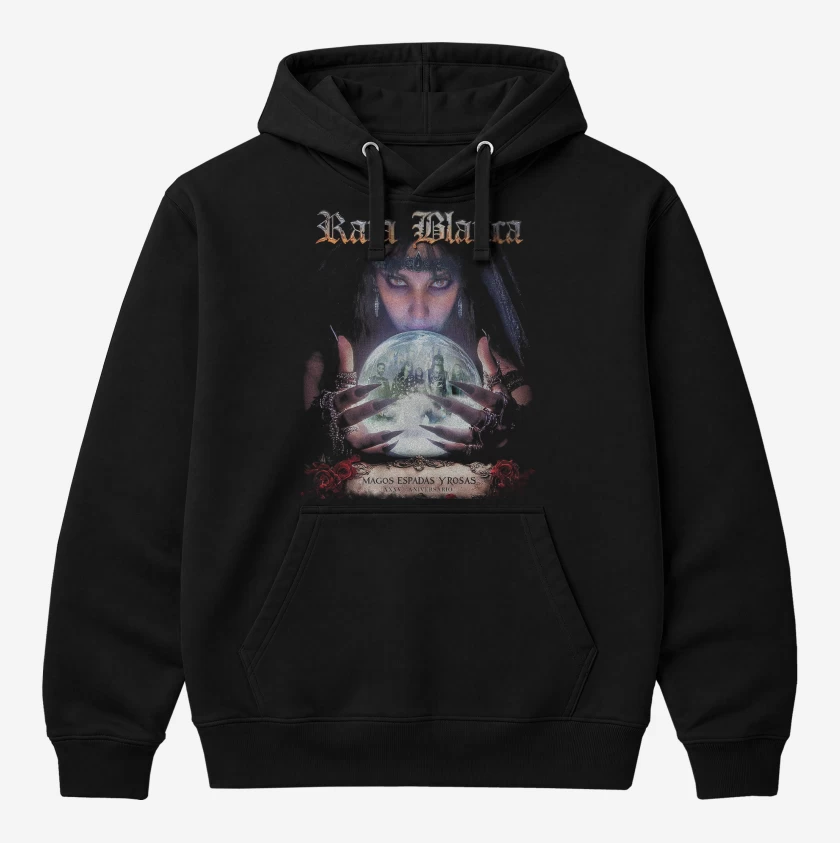 Polerón Canguro Rata Blanca Mago y Espadas